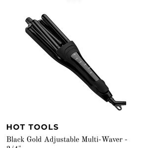 Hot Tools Black Gold Adjustable Multi-Waver Triple Barrel Curling Iron